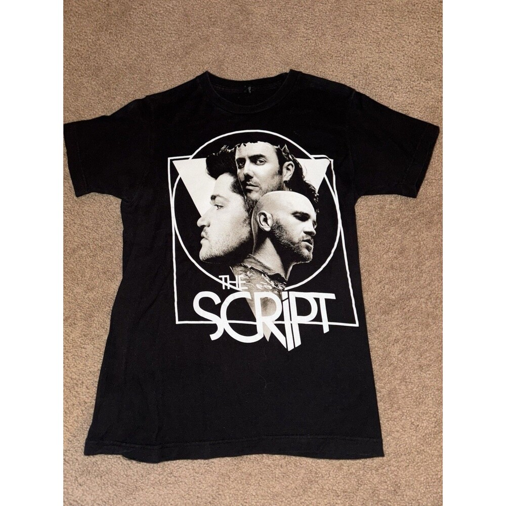 The Script Band Tour Shirt Vintage 2013 Short Sleeve Small 100% Cotton Women's